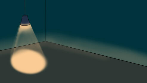 a simple room with a strong lamp light, used a background image in game